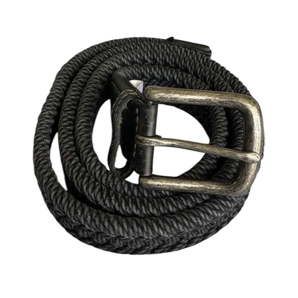 Lands End Men's Elastic Braid Belt Gray US (36) 9.5 CM